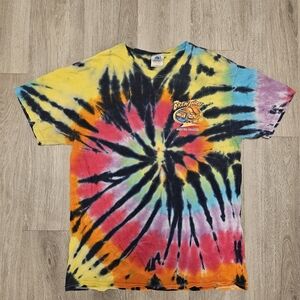 Brew Thru Outer Banks T-Shirt M Tie-Dye Psychedelic Beach Surfing Beer Beverage